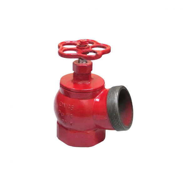 Клапан пожарного крана КПК-Ч-65 (чугун, М-Ц, угловой, 125 град)