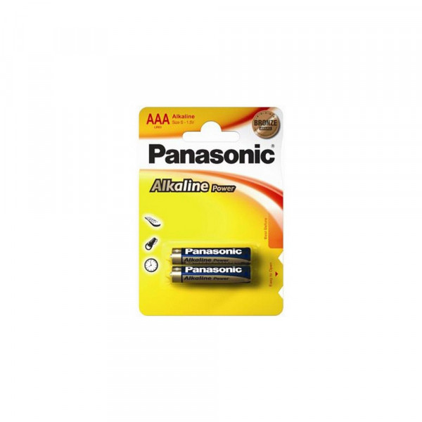 Батарейка Panasonic Alkaline LR03/2BP (ААА)