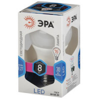 Лампа светодиодная ЭРА LED smd A60-8w-827-E27 (мягкий белый свет)
